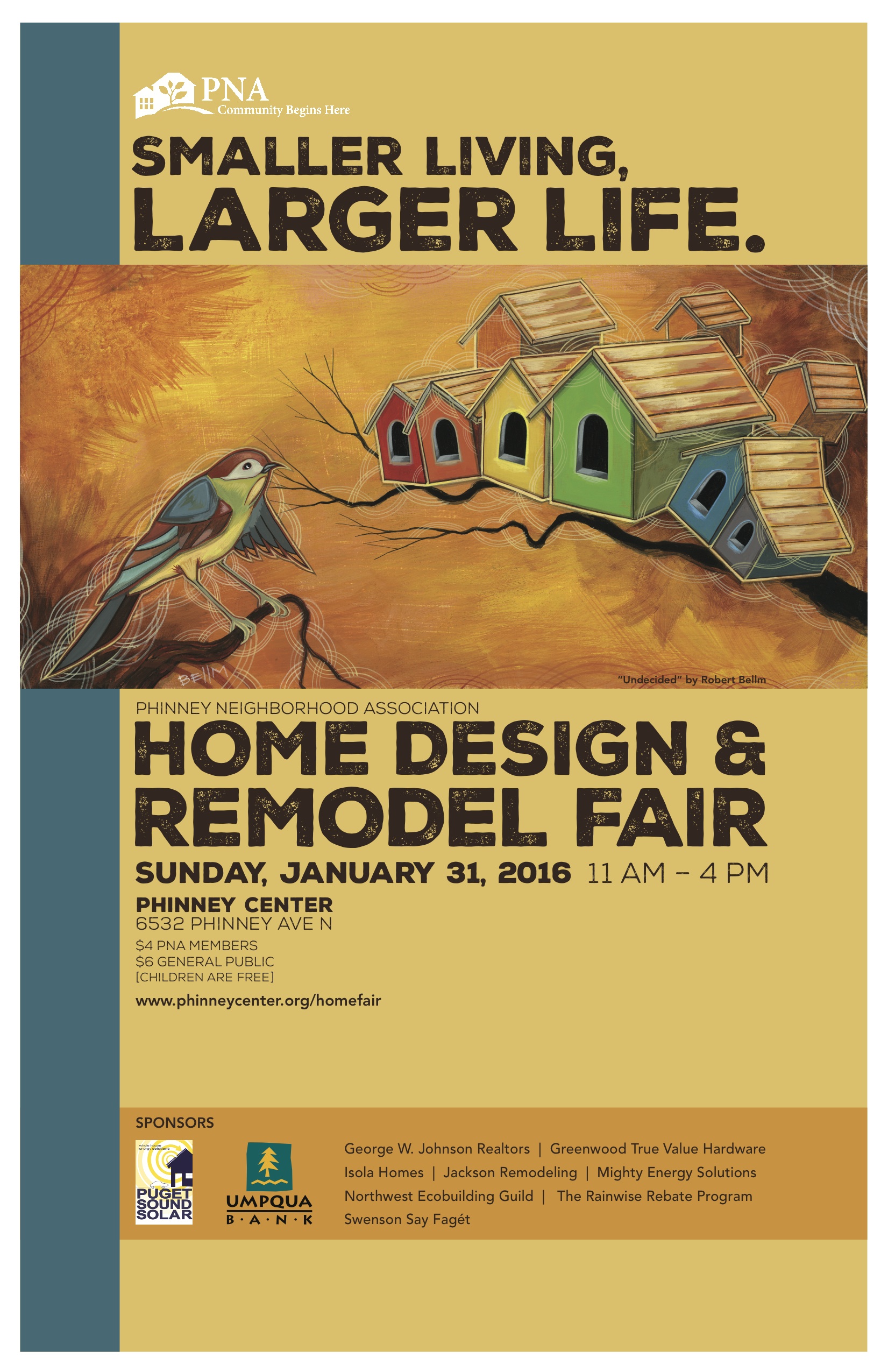 Come by the Phinney Center Home Design and Remodel Fair