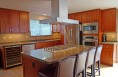 Lots of space for an extended family to hang out while cooking together.