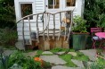 the railing matches another elsewhere in the garden.